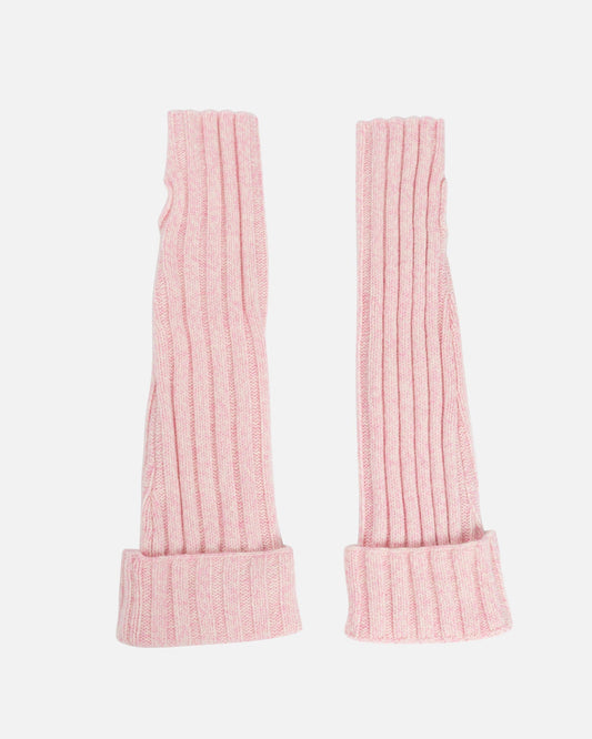 Ganni Women Tops Structured Rib Wrist Warmers in Lilac Sachet