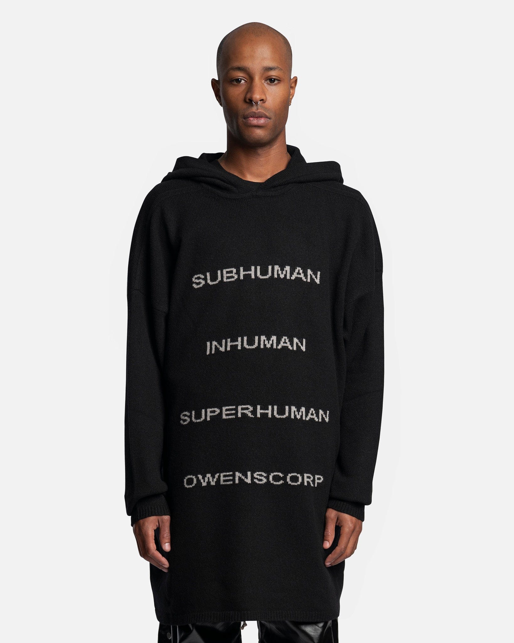 Subhuman Hooded Tommy in Black/Pearl – SVRN