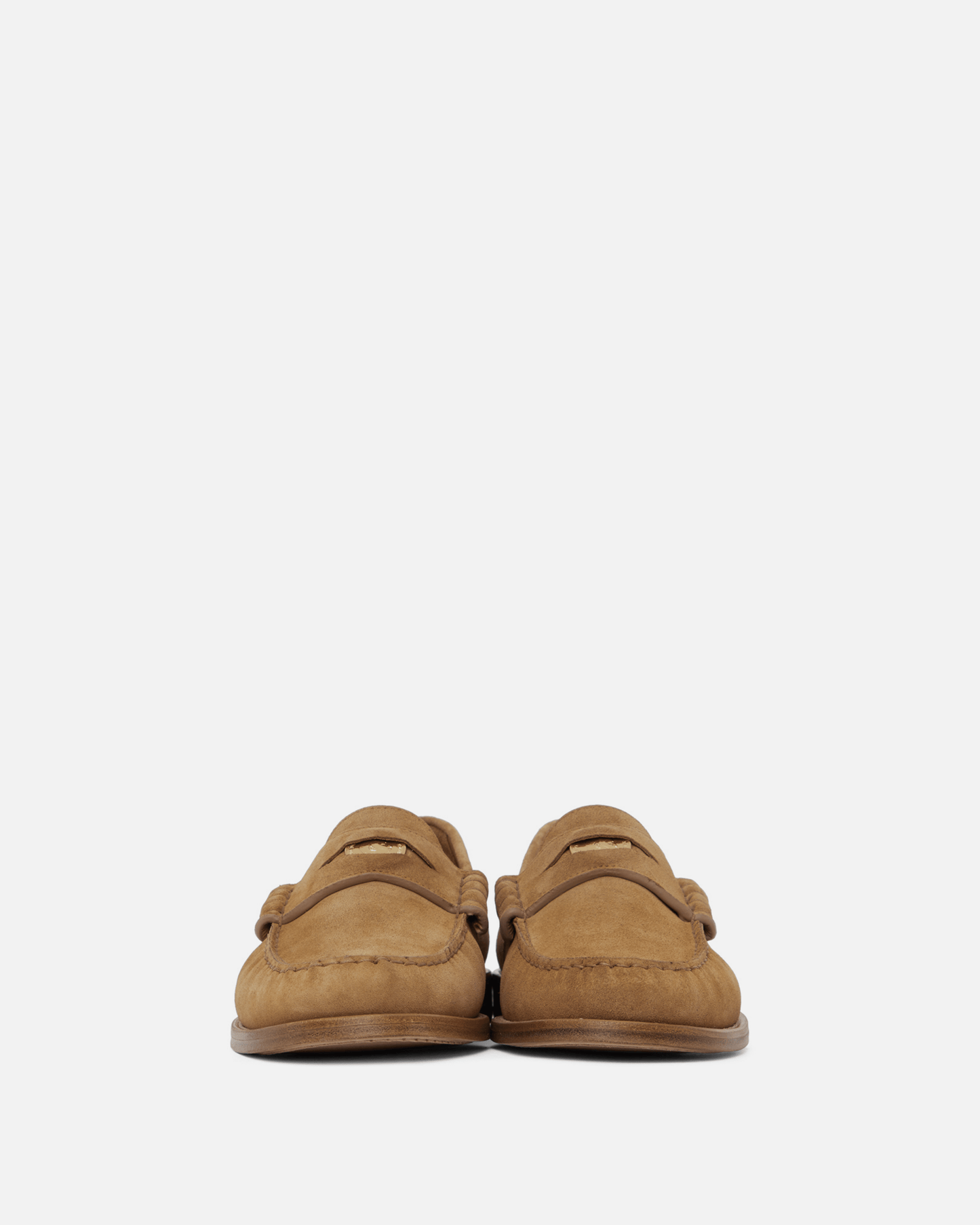 Rhude Men's Shoes Suede Penny Loafers in Tan