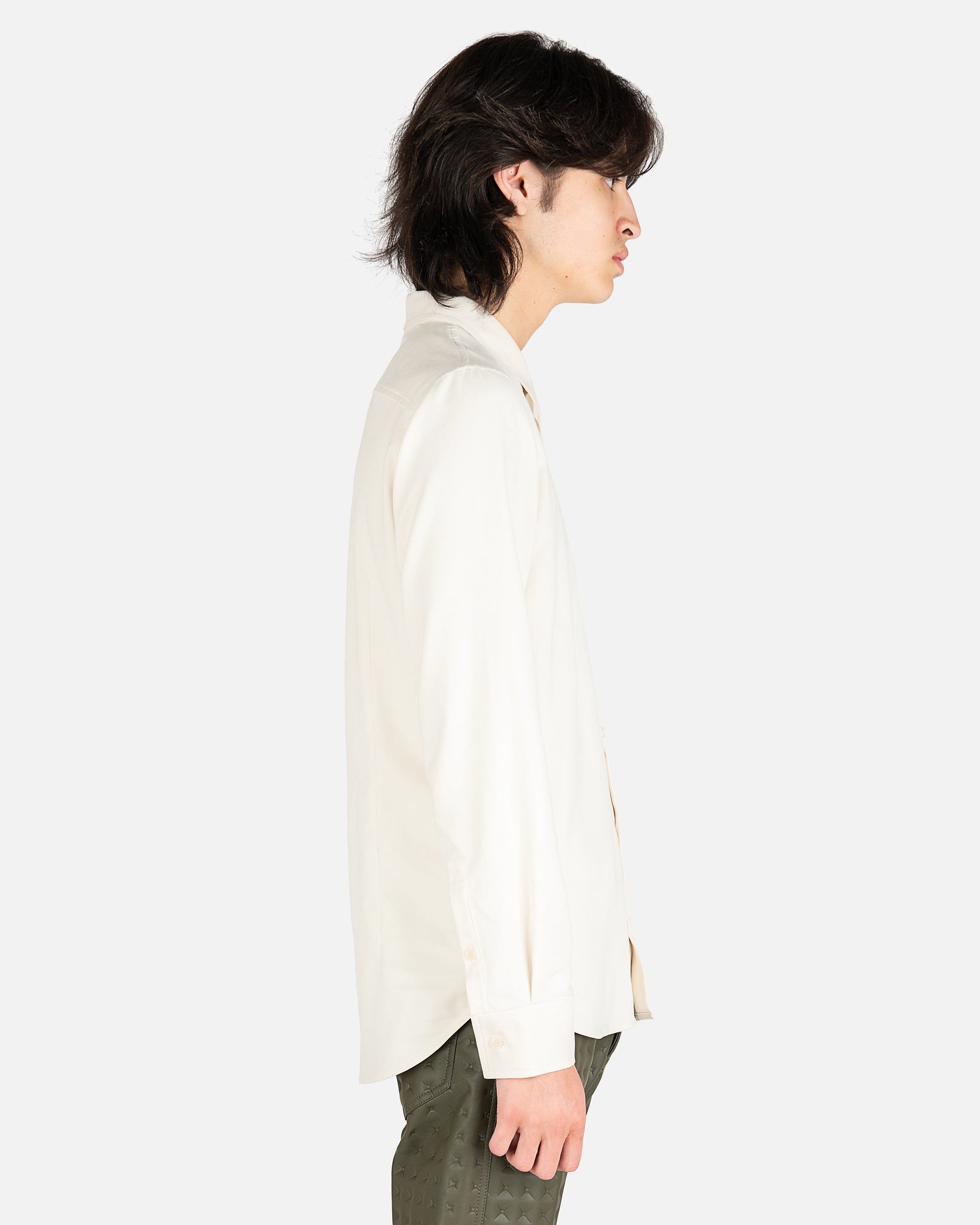 Suede Shirt in Off White – SVRN