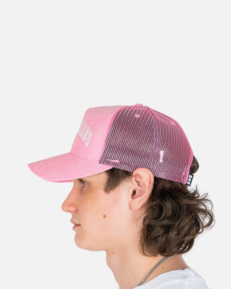 NAHMIAS Men's Hats Summerland Corduroy Trucker Hat in Pink