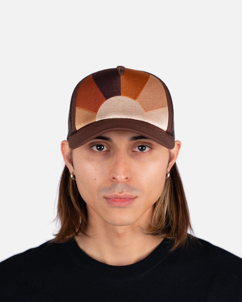 Nahmias Men's Hats O/S Sunshine Trucker Hat in Brown