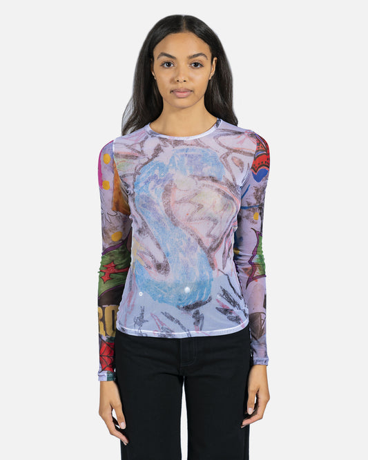 Our Legacy Women Tops Super Slim Jersey Longsleeve in Multi