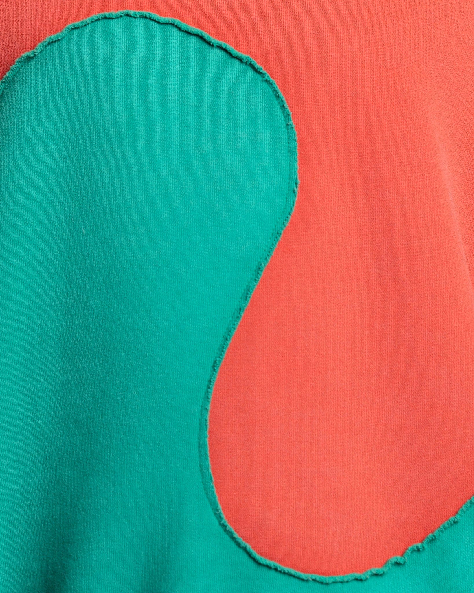 Swirl Fleece Hoodie Jersey in Red/Green – SVRN Swirl Fleece Hoodie Jersey in Red/Green – SVRN