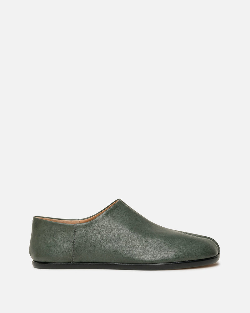 Maison Margiela Men's Shoes Tabi Babouche Loafers in Turquoise