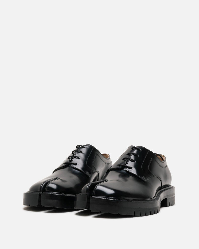 Maison Margiela Men's Shoes Tabi County Lace-Up Shoe in Black