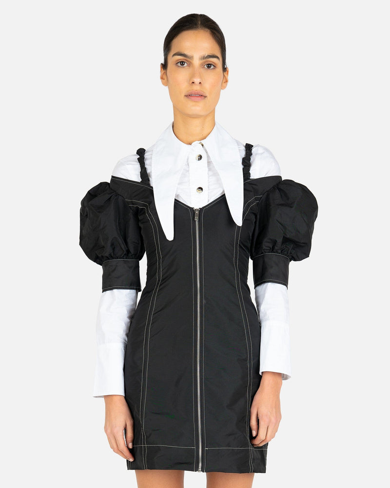 Ganni Women Dresses Tafetta Dress in Black