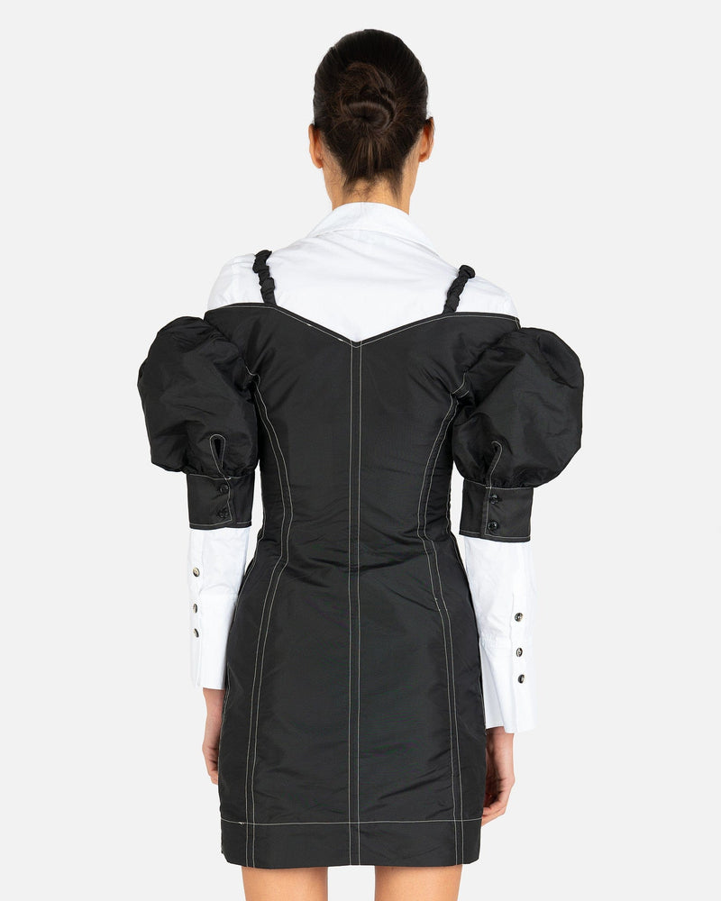 Ganni Women Dresses Tafetta Dress in Black