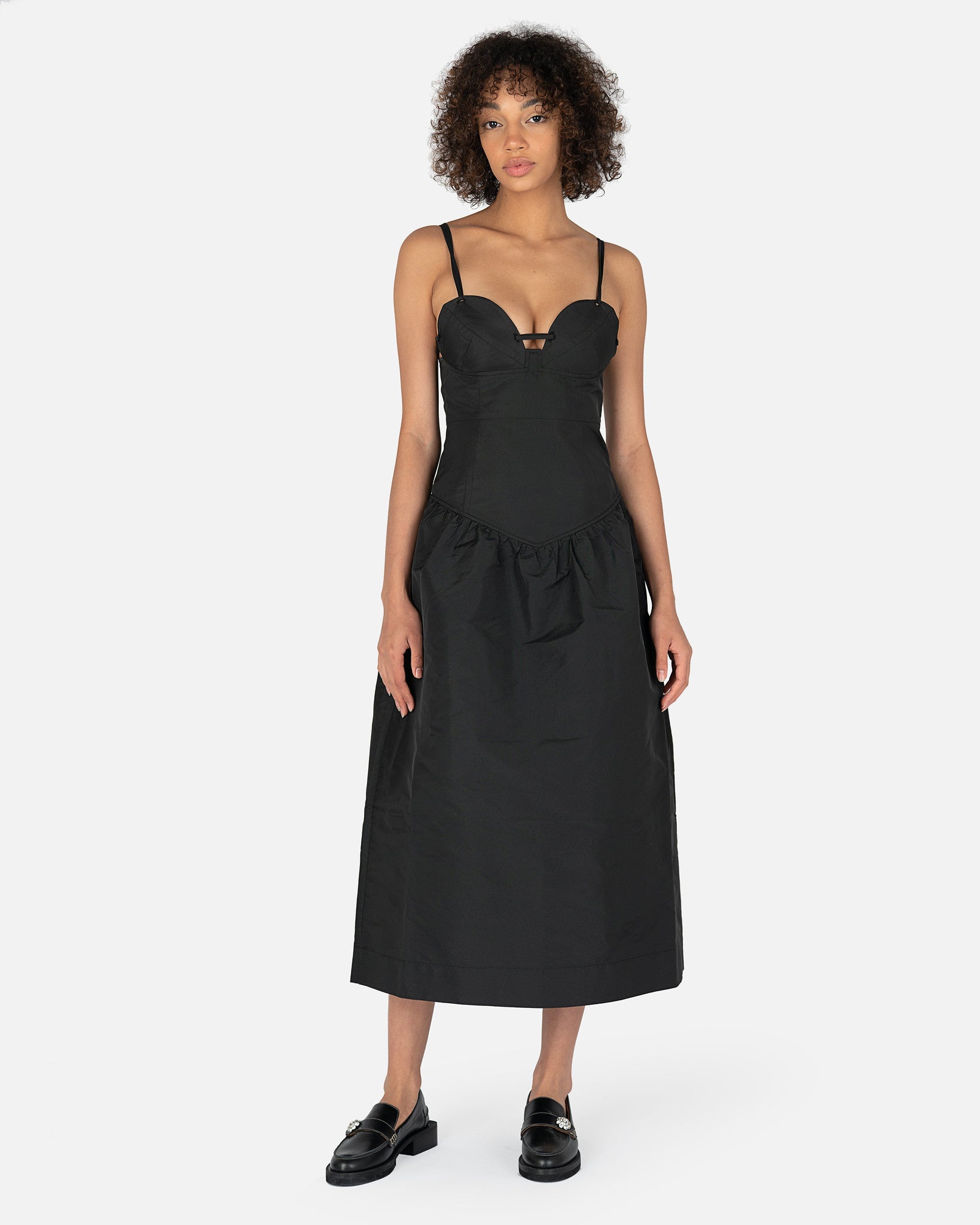 Taffeta Dress in Black Taffeta Dress in Black