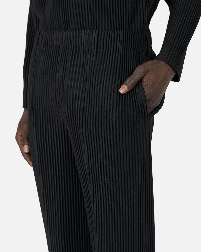 Homme Plissé Issey Miyake Men's Pants Tailored Pleats 1 Pants in Black
