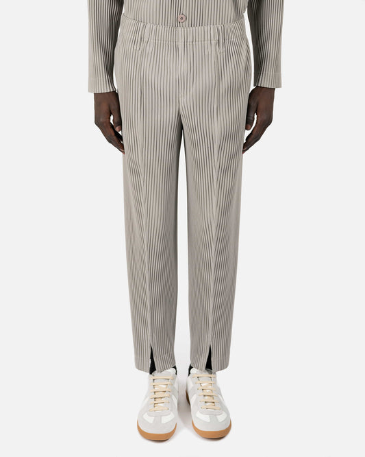 Homme Plissé Issey Miyake Men's Pants Tailored Pleats 1 Pants in Silver Grey