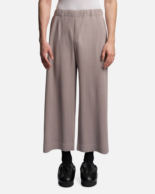 Homme Plissé Issey Miyake Men's Pants Tailored Pleats 2 Pants in Alpaca Gray