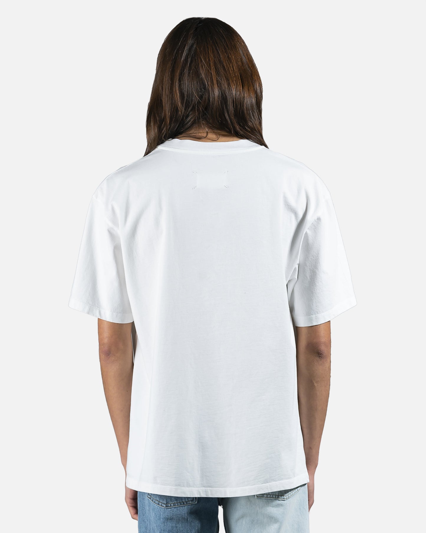 Maison Margiela Men's T-Shirts Tape Logo Tee in White