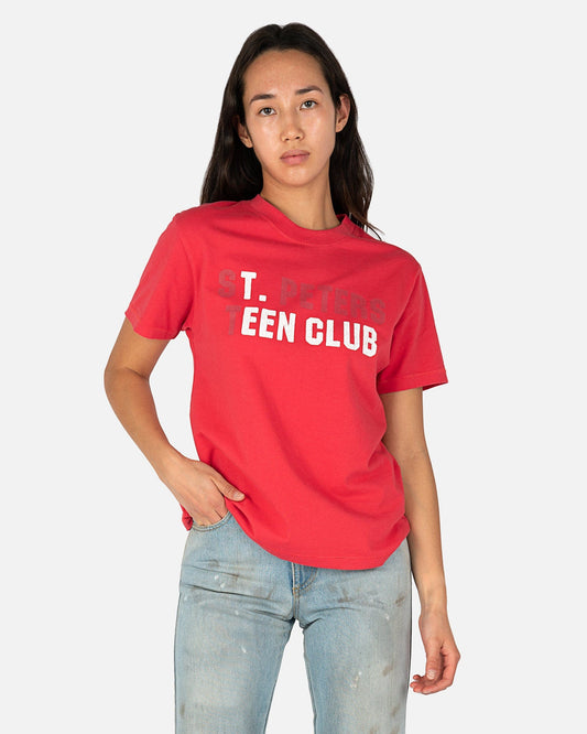 ERL Women T-Shirts Teen Club T-Shirt in Red