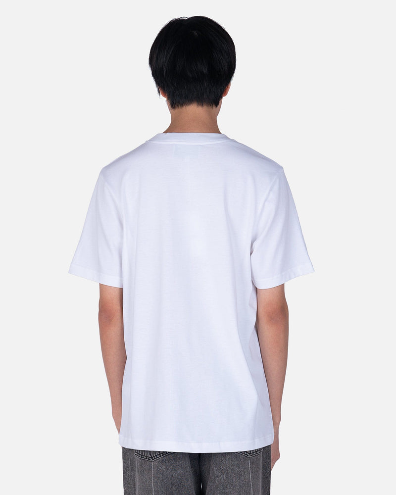 Casablanca Mens T-Shirt Tennis Club Icon Jersey T-Shirt in White
