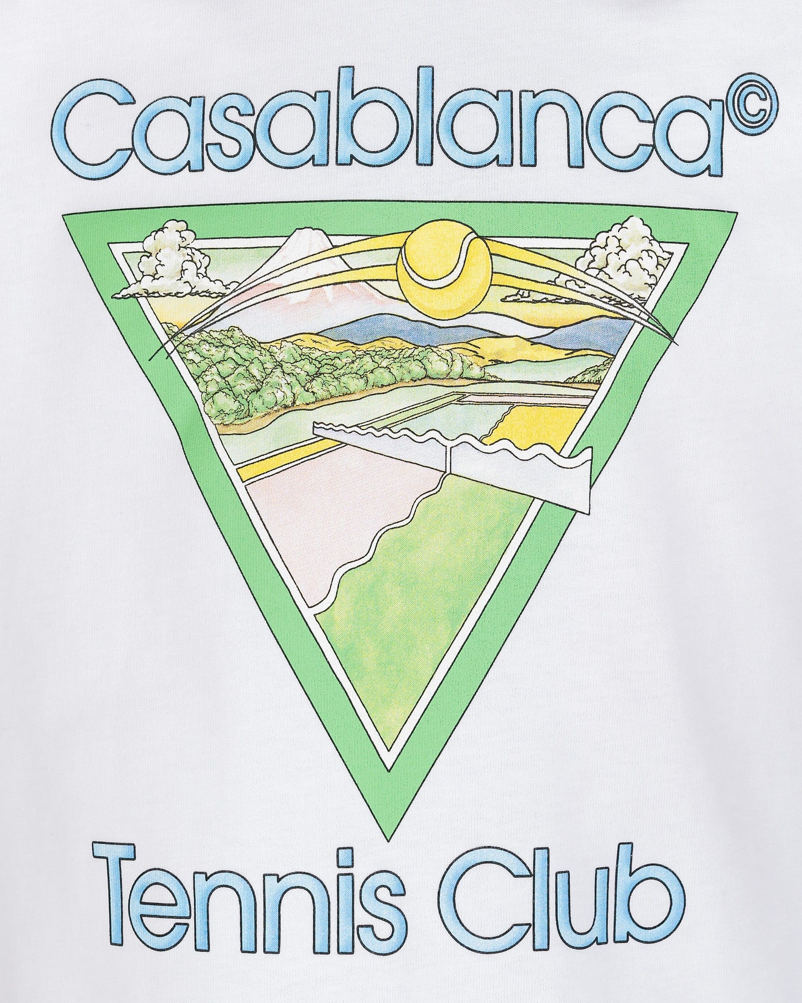 Casablanca Men's T-Shirts Tennis Club Icon T-Shirt in White