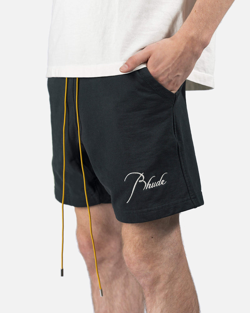 Rhude Men's Shorts Terry Shorts in Black