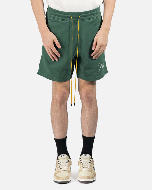 Rhude Men's Shorts Terry Shorts in Forest Green