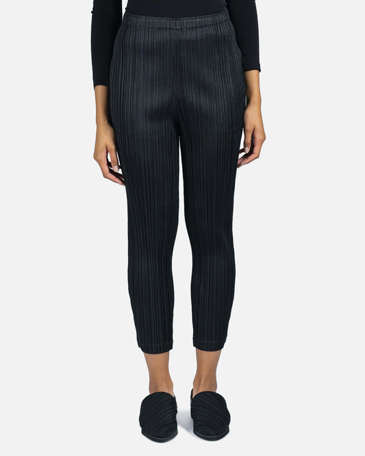 Pleats Please Issey Miyake Women Pants Thicker Bottom 1 Trousers in Black