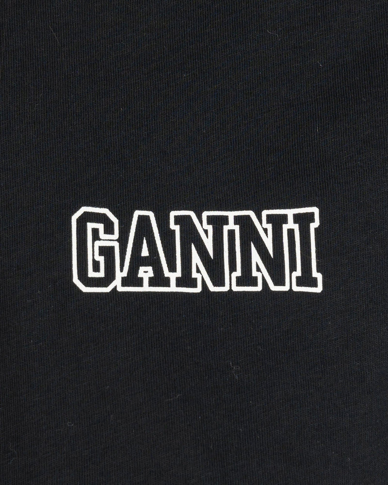 Ganni Women Tops Thin Software Jersey in Black