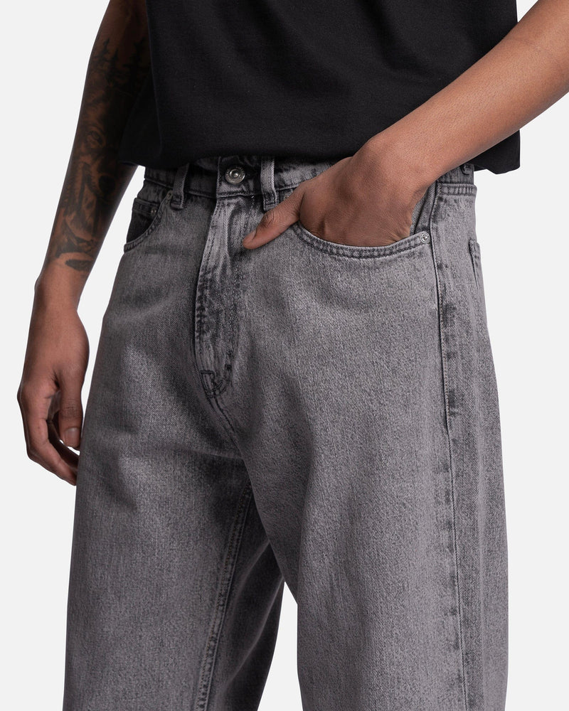 Our Legacy Men's Jeans Third Cut in Superbleach Black Denim