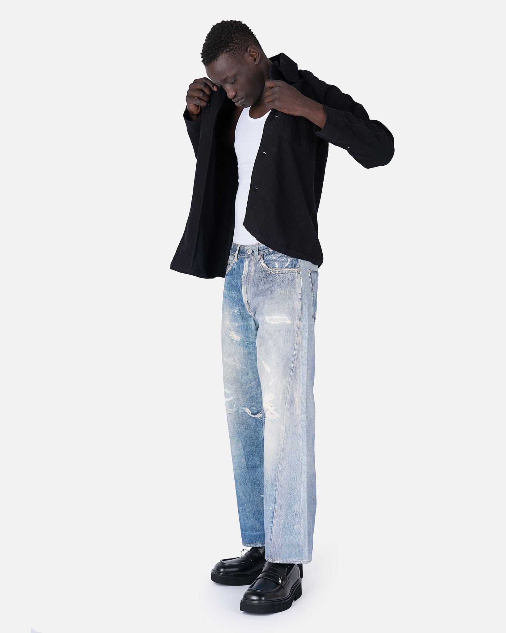 Third Cut Jeans in Digital Denim Print