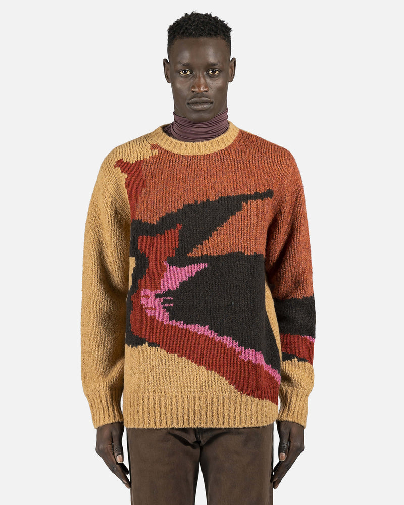 Dries Van Noten mens sweater Tictoc Sweater in Camel