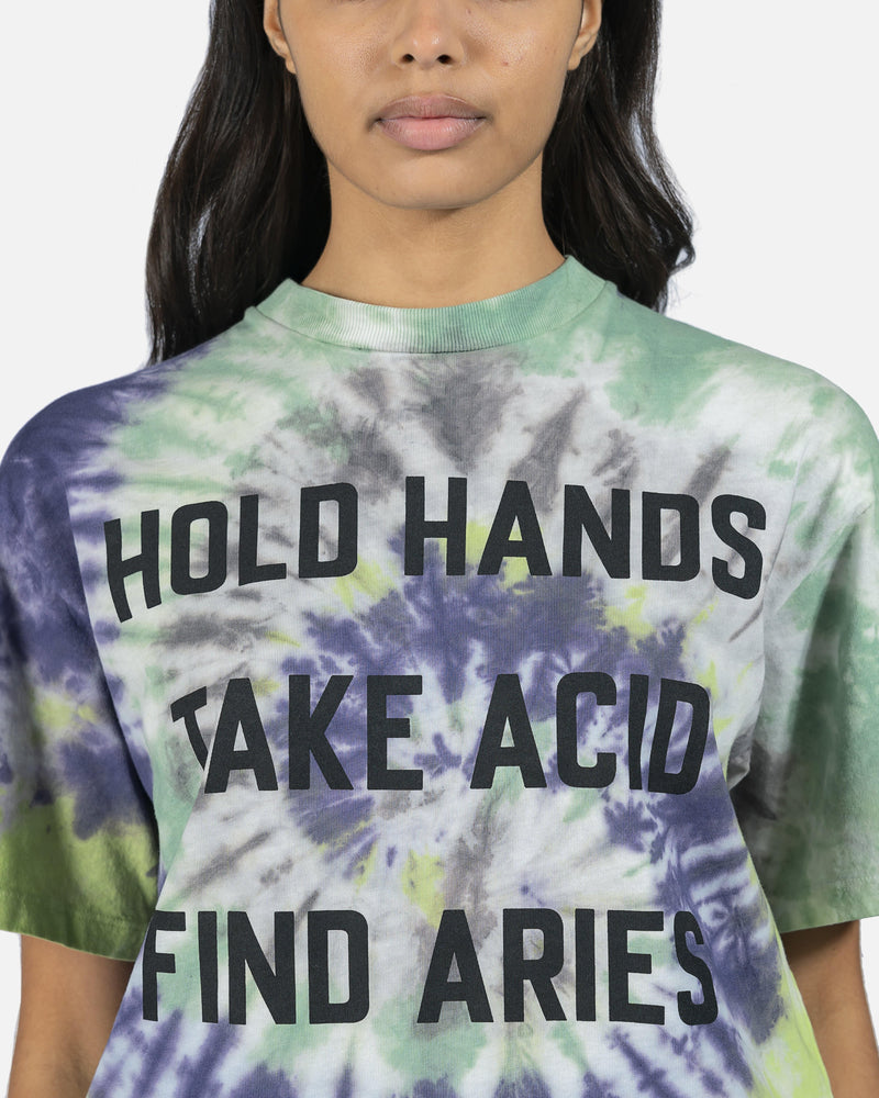 Aries Women T-Shirts Tie Dye Acid Tee in Multi