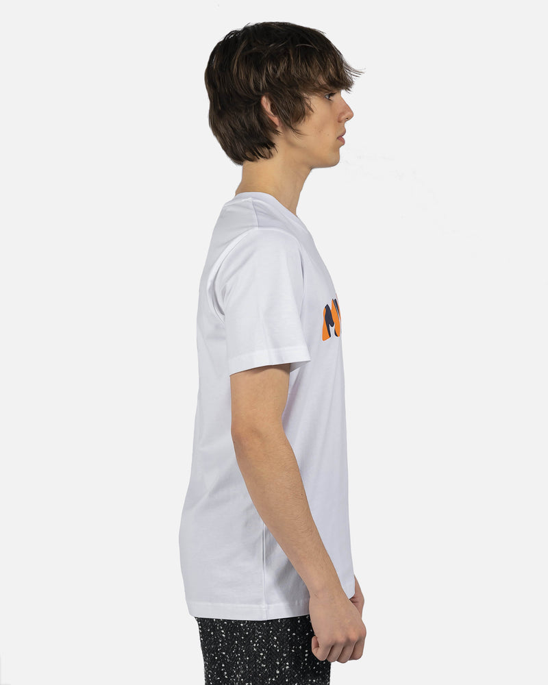 Marni Men's T-Shirts Tiger Logo T-Shirt in Lily White
