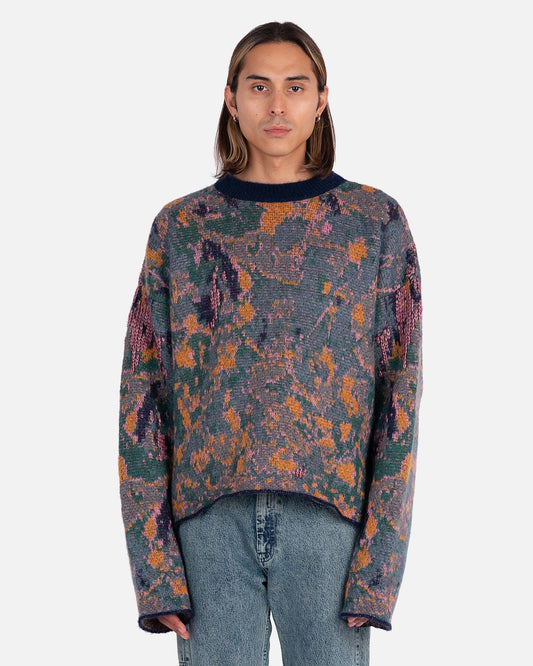 NAMACHEKO Men's Sweater Tilgath Crewneck in Navy