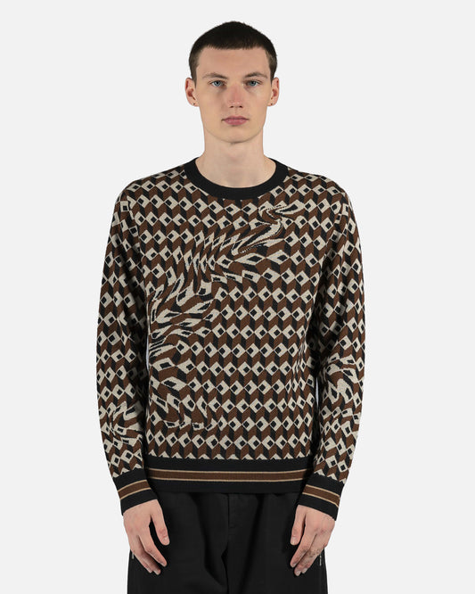 Dries Van Noten mens sweater Tim Sweater in Brown