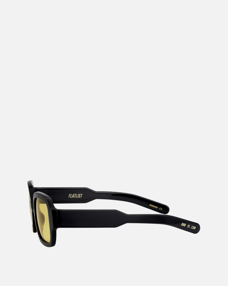 FLATLIST EYEWEAR Eyewear Tishkoff in Solid Black/Solid Yellow Lens