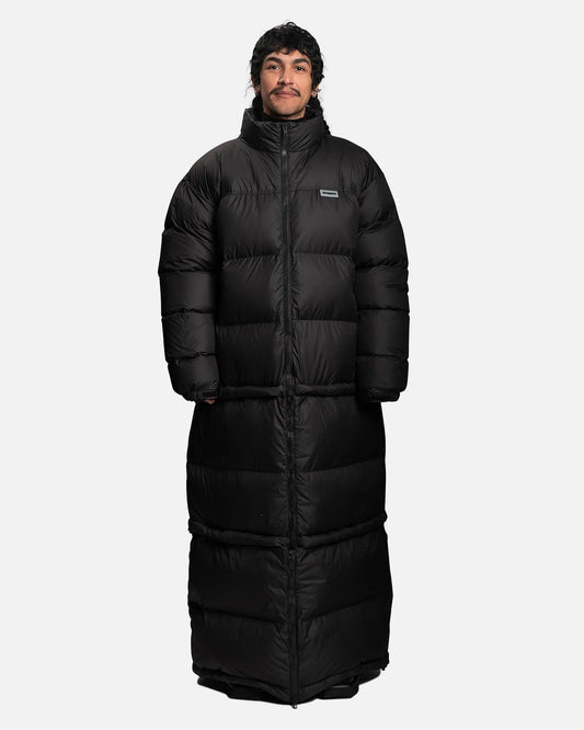 VETEMENTS Transformer Puffer Coat in Black