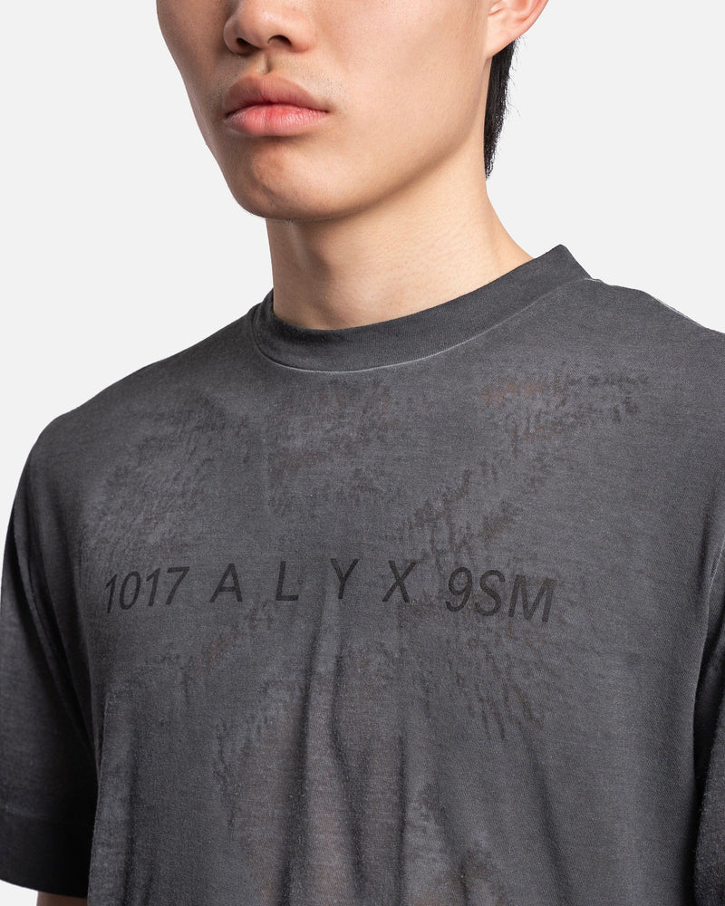 1017 ALYX 9SM Men's T-Shirts Translucent Graphic S/S T-Shirt in Black
