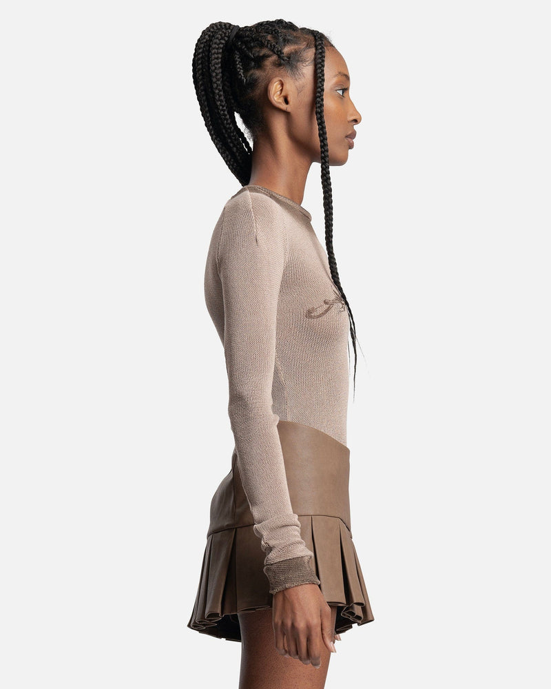 MISBHV Women Tops Tribal Longsleeve in Beige