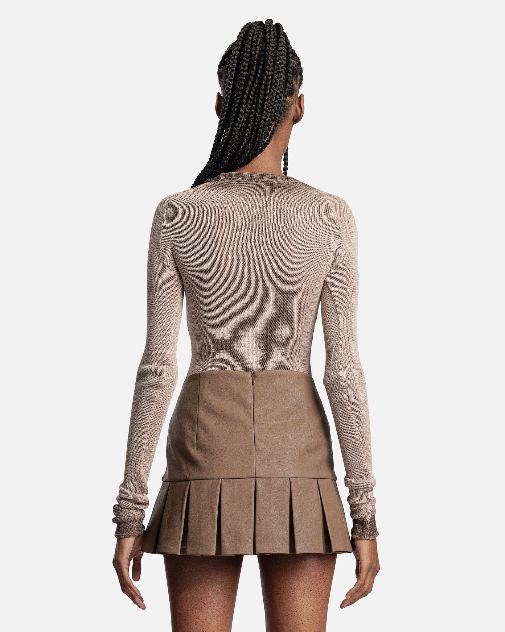 MISBHV Women Tops Tribal Longsleeve in Beige