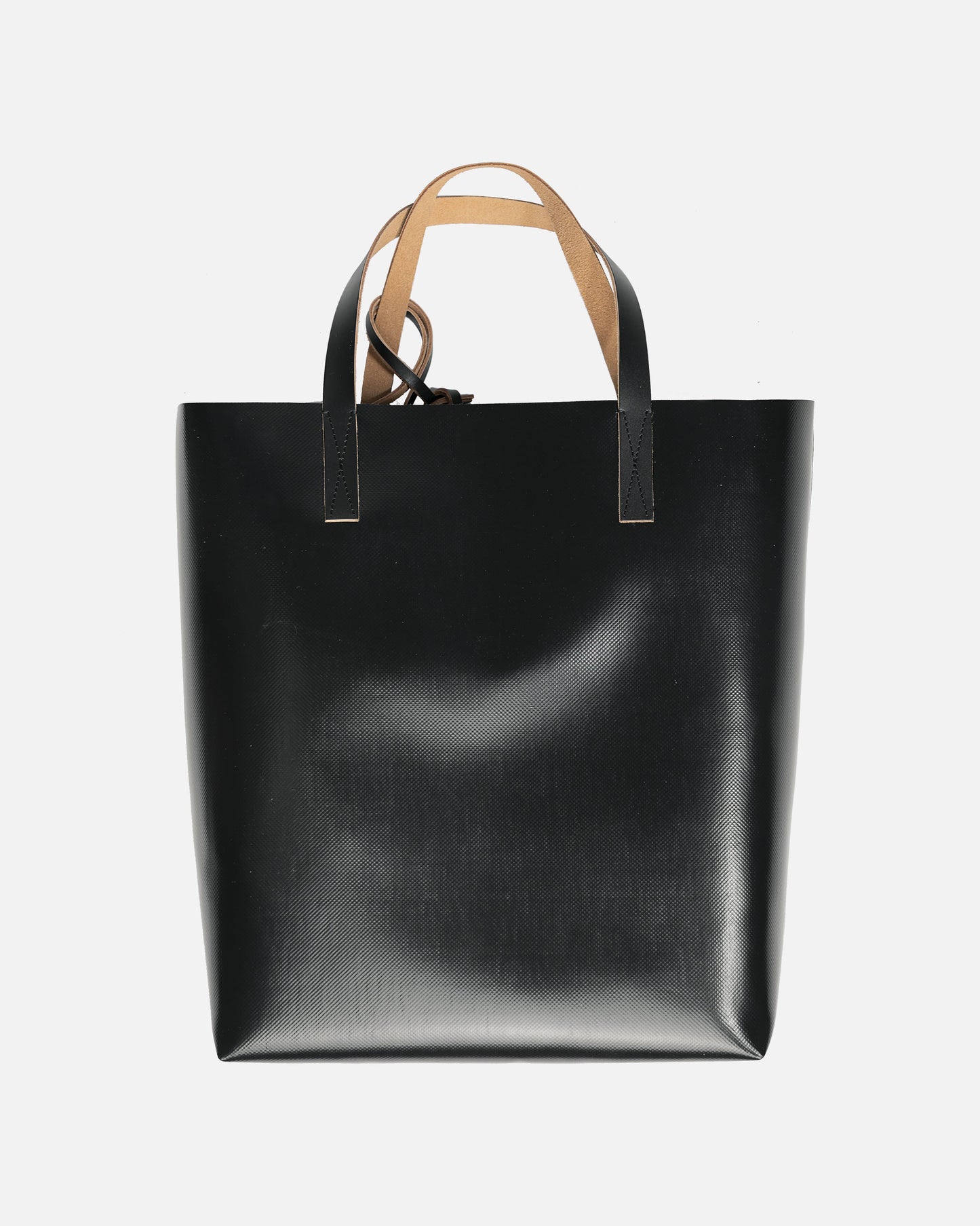 Marni Men's Bags Tribeca Swirl PVC Tote in Black