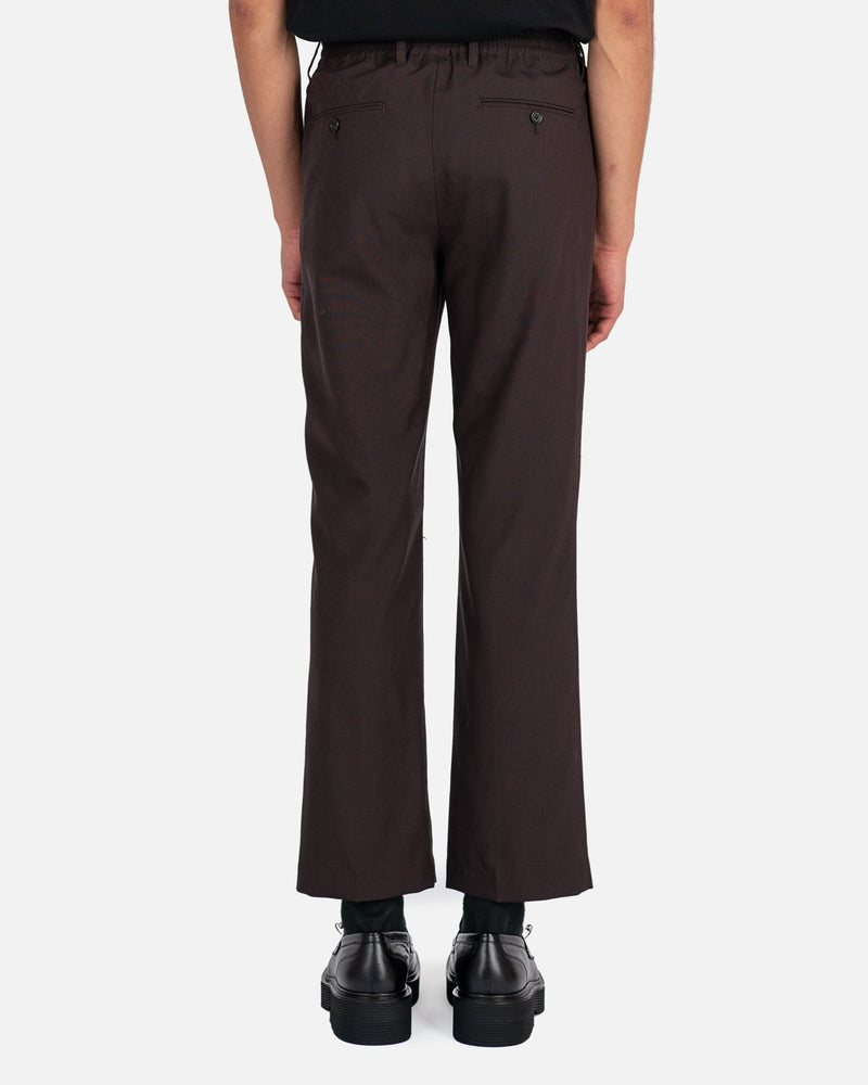 Marni Men's Pants Tropical Wool Pants in Metal Brown
