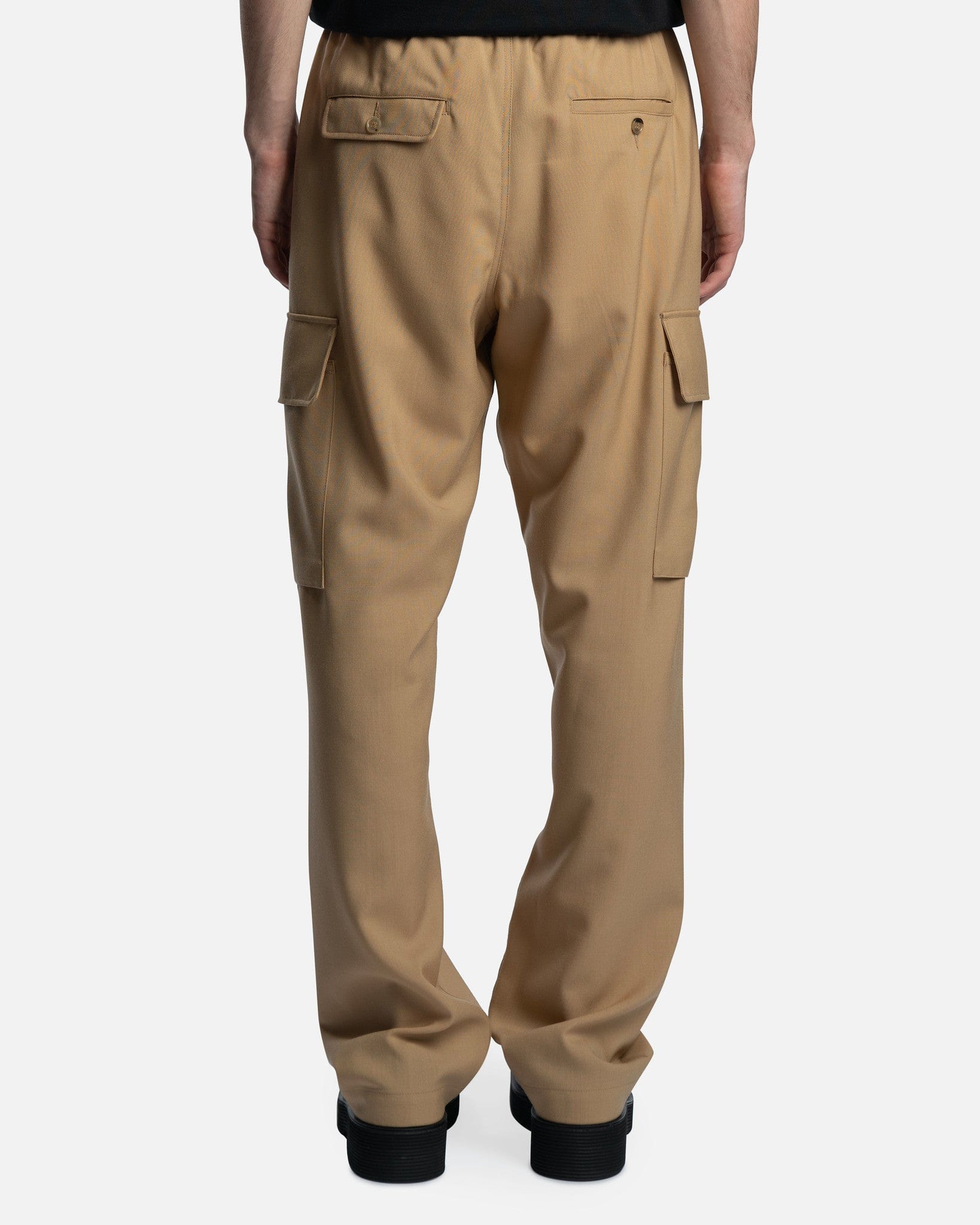 Marni Men's Pants Tropical Wool Trousers in Dijon