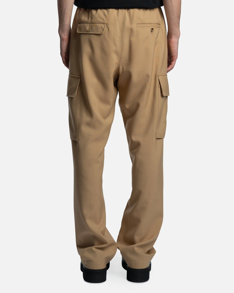 Marni Men's Pants Tropical Wool Trousers in Dijon