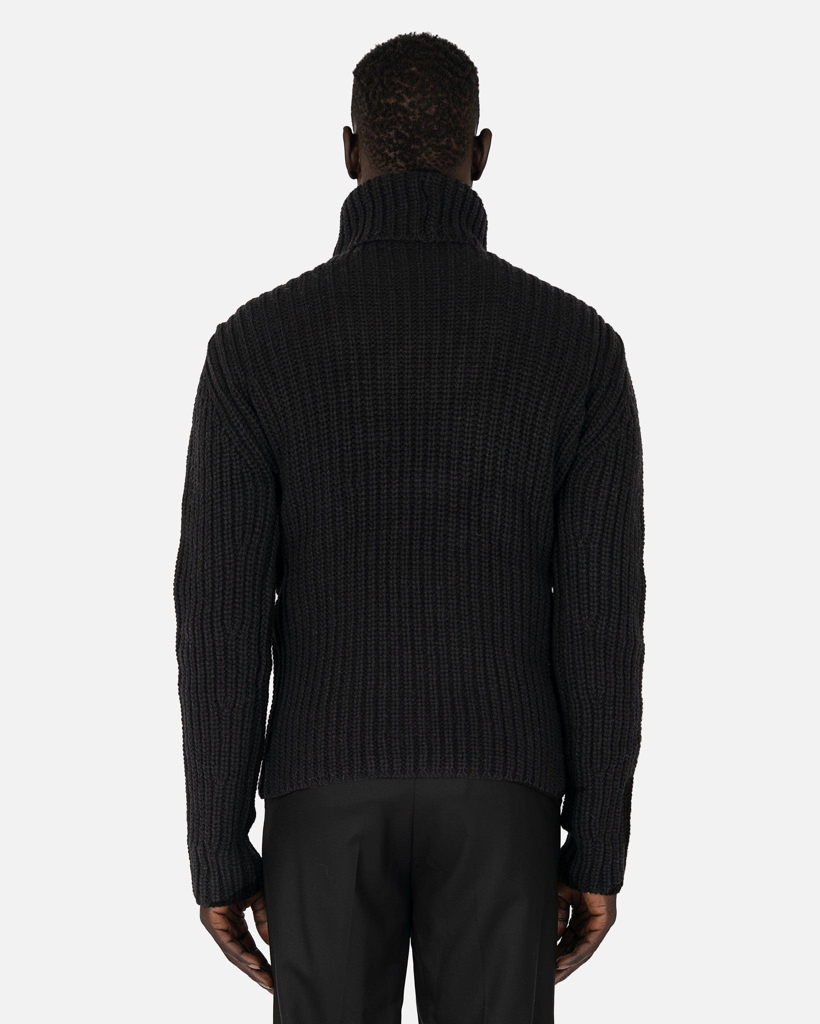 JW Anderson mens sweater Tubular Turtleneck Jumper in Black