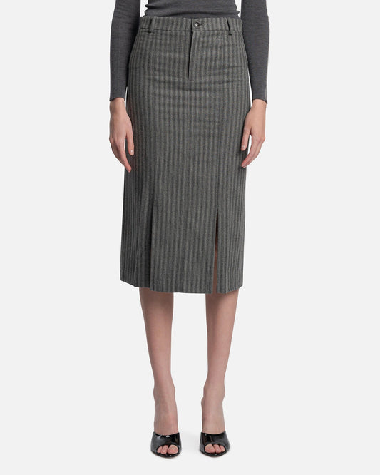 Paloma Wool Women Skirts Turbulence Cotton Blend Skirt in Grey