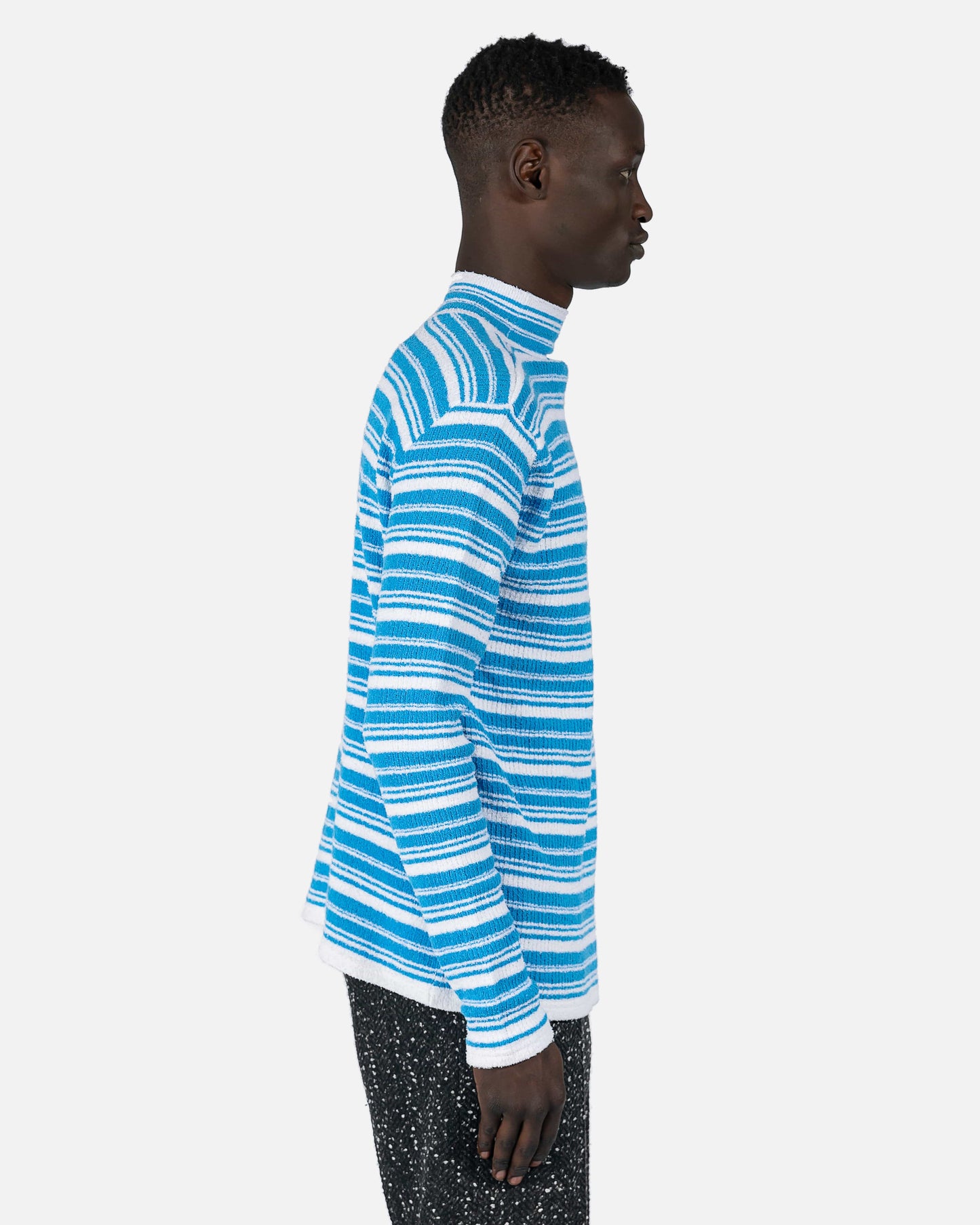 Marni mens sweater Turtle Neck Sweater in Cobalt