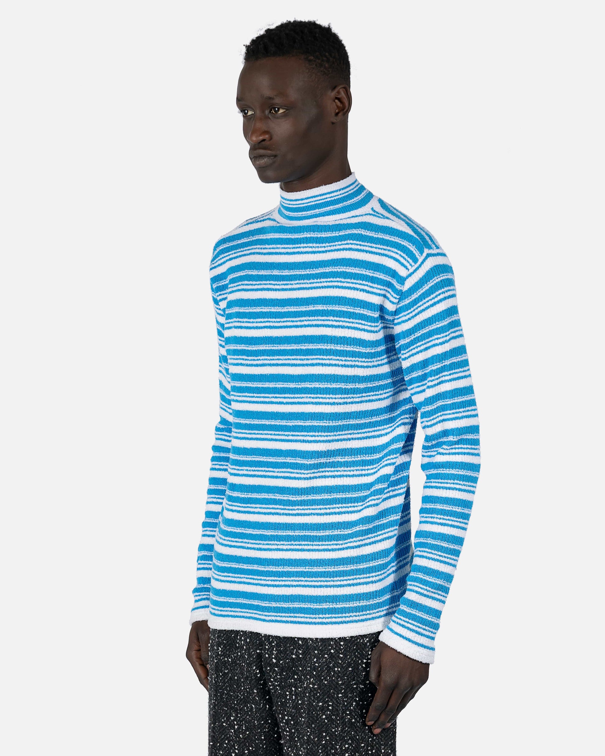 Marni mens sweater Turtle Neck Sweater in Cobalt