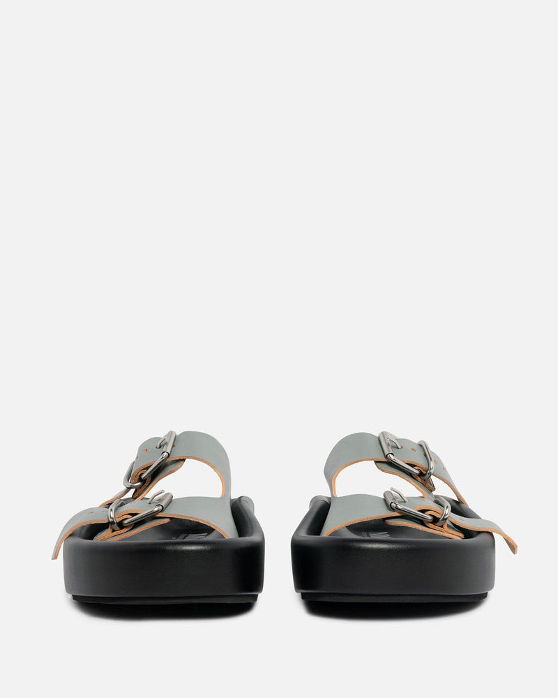MM6 Maison Margiela Women Sandals Two-Strap Sandal in Wrought Iron/Black