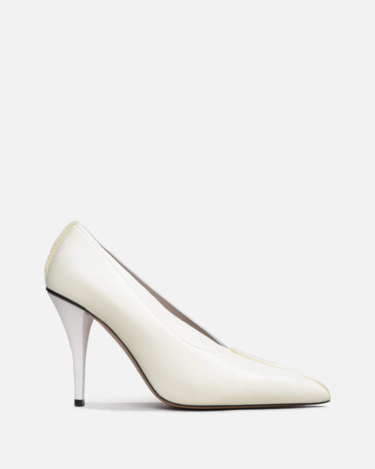 Marni Women Heels Two-Tone Pump in Off-White