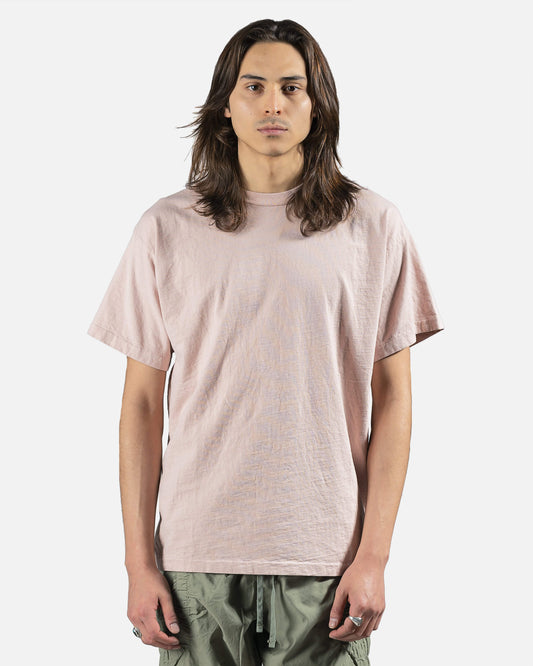 John Elliott Men's T-Shirts University Tee in Pink