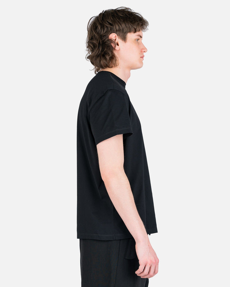 Maison Margiela Men's T-Shirts Upside Down Logo T-Shirt in Black