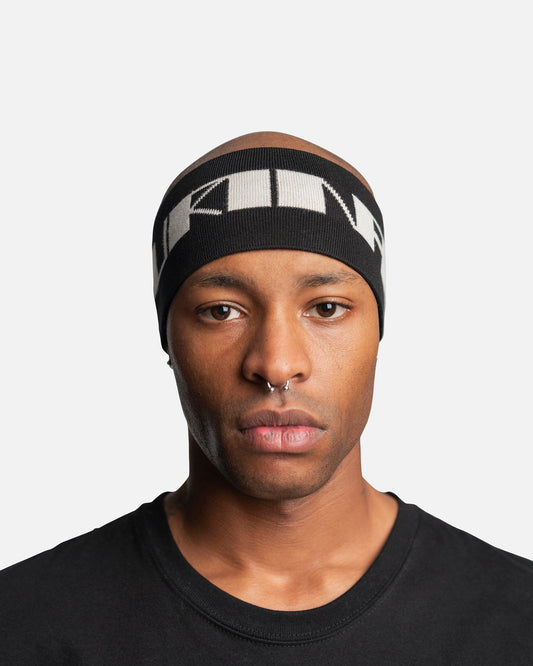 Rick Owens DRKSHDW Men's Hats Urinal Headband in Black/Pearl