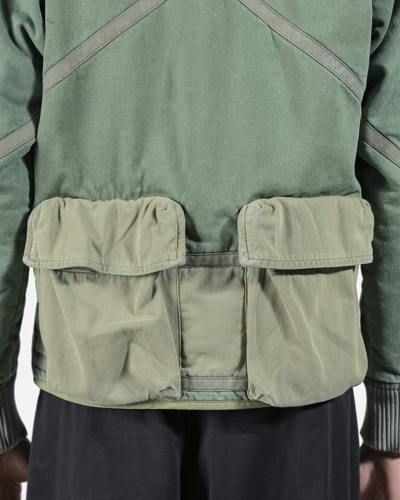 Greg Lauren Men's Jackets Utility Modern Flight Jacket in Army